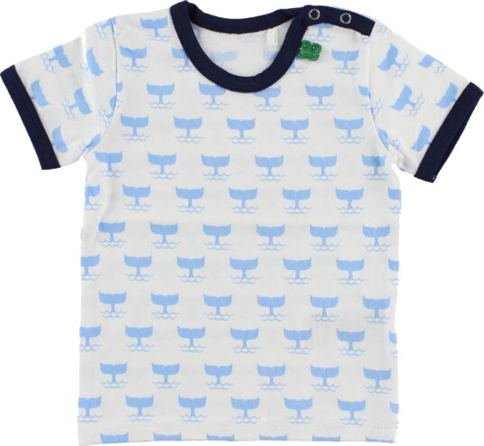 Freds World T skjorte   Hvit m. Hval   Freds World   56   T skjorte