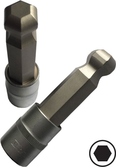 BATO Stifttop lang 1/2' x 6mm. 6kt. Med kugle.