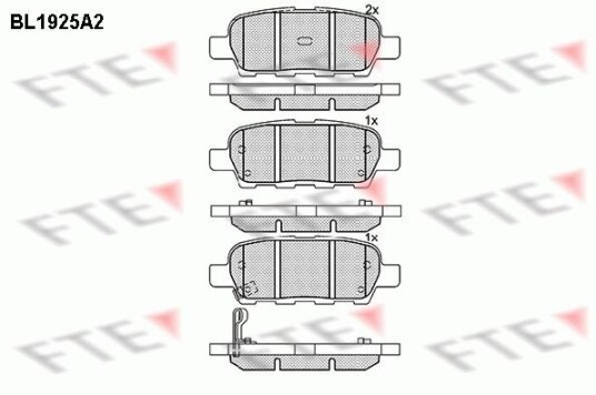 Bremseklosser FTE 9010511 Bremseklosser FTE 9010511