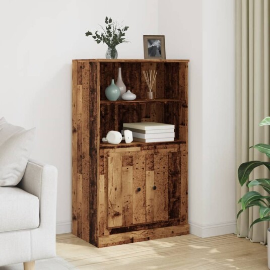 Highboard gammelt tre 60x35,5x103,5 cm konstruert tre 8721158443960
