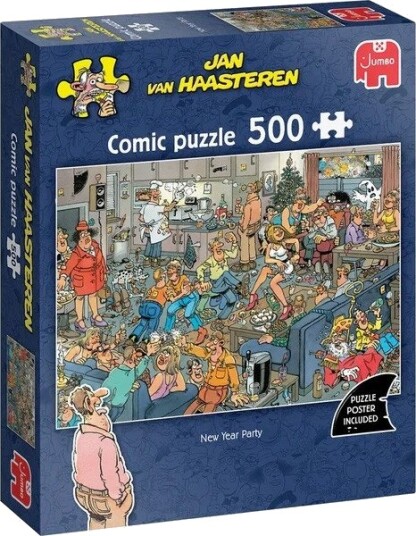 Jan Van Haasteren Puslespill 500 Brikker Nytt??rsfest Jan Van Haasteren Puslespill 500 Brikker Nytt??rsfest
