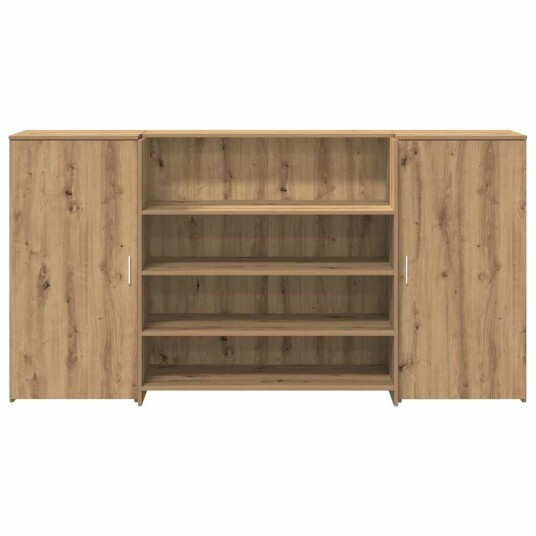 Resepsjonspult artisan eik 200x50x103,5 cm konstruert tre