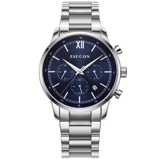 Faucon Roman F10019 - Herre - 43 mm - Analog - Kvarts urverk - Safirbelagt mineralglass