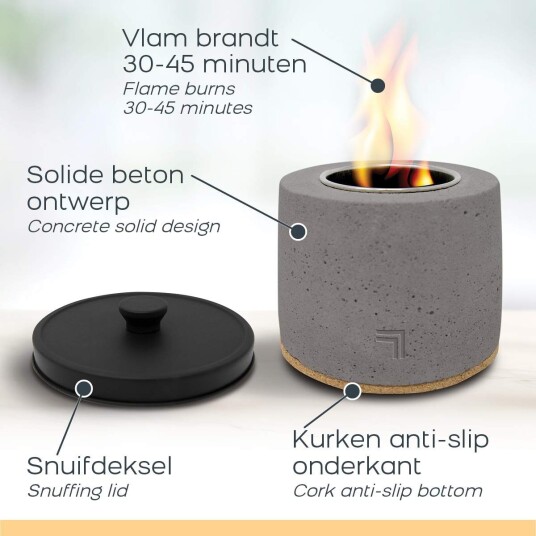 Bordplate Bålpanne Minipeis Ø10cm