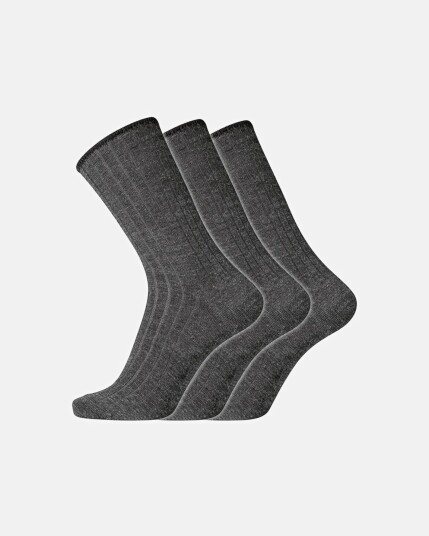 Dovre Sokker 'No elastic' Ull 3 pakning Grå