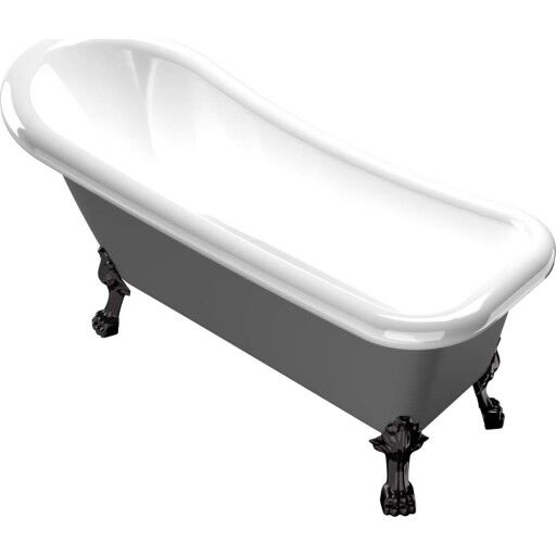 Bathlife Ideal Grå med Føtter 401410015