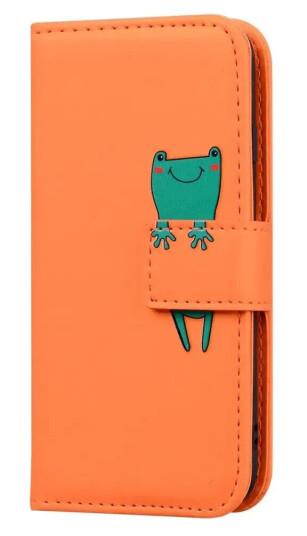 TreAsia Xiaomi 13 Flip Deksel med Stropp / Ståfunksjon / Kortholder - Oransje (Frø)