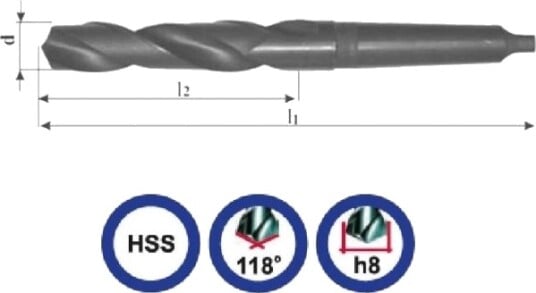 Bbor Abraboro Bor 58,0 Nwkc Din 345 Rn Fres 422-235 Hss, Skaft Mk5