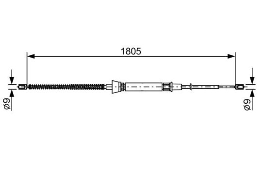 Bosch Tautrekk parkeringsbrems BOSCH 1 987 482 646