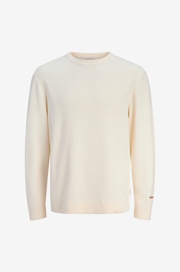Jack & Jones Junior Pullover jorNorrebro Light Knit Crew Neck JN Hvit