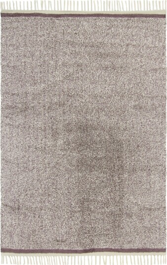 Ryetepper Celina Natural Cotton Shaggy beige/brun Størrelse: 240 x 340 cm