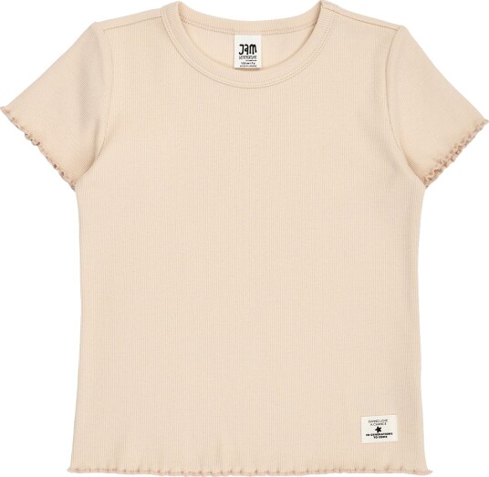 Jam Generation T-skjorte - Rib - Rosa Fargetone - Jam Generation - 8 år (128) - T-skjorte - Beige