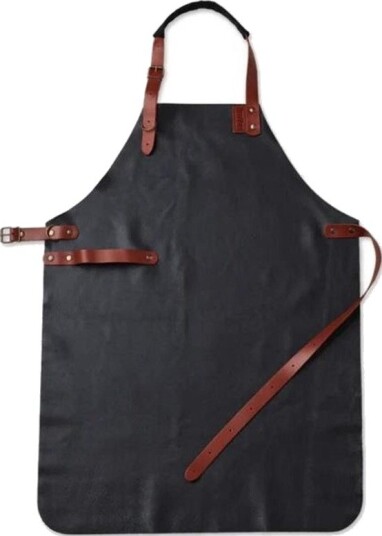 Delivita Leather Apron Brown