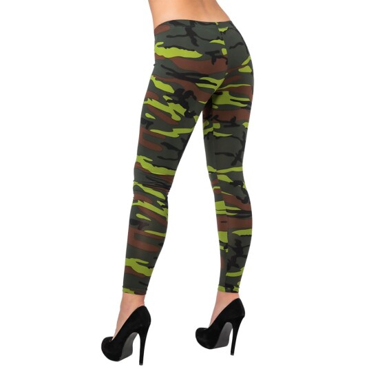 Wicked Costumes Ltd Kamuflasje Leggings Medium