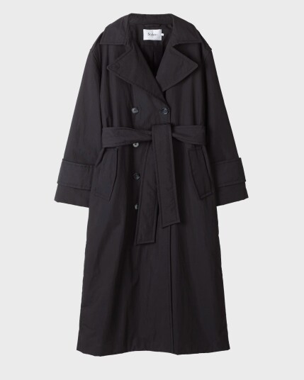 Stylein Kåpe Sandra Padded Trench Svart Stylein Kåpe Sandra Padded Trench Svart