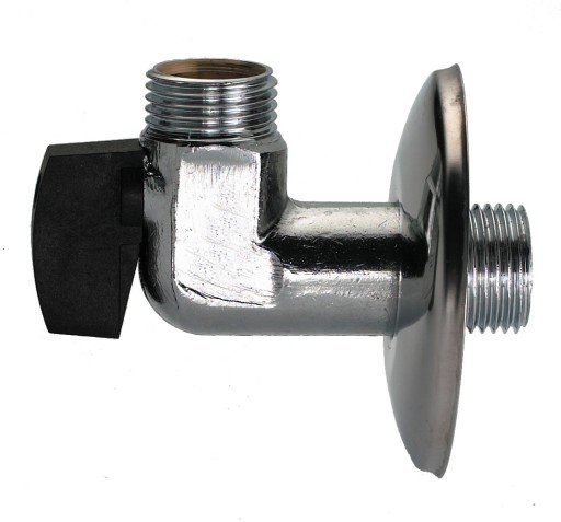 Vinkelkran m/tilbakeslagsventil 1/2"