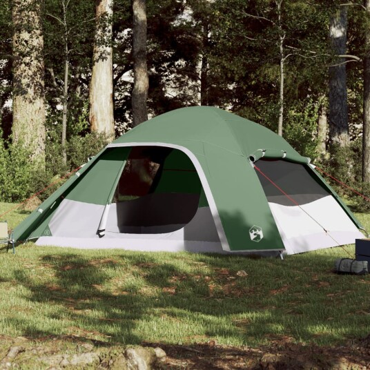 Kuppeltelt for camping 6 personer grønn vanntett Kuppeltelt for camping 6 personer grønn vanntett