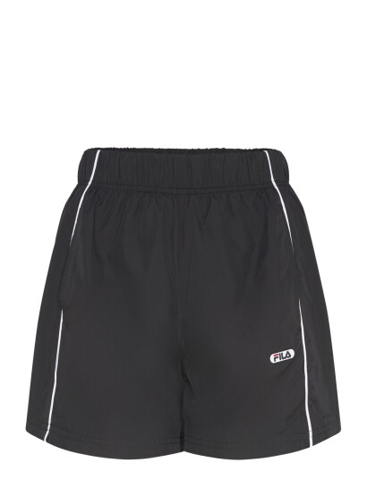 FILA Oilo Loose Contrast Piping Woven Shorts Black XS