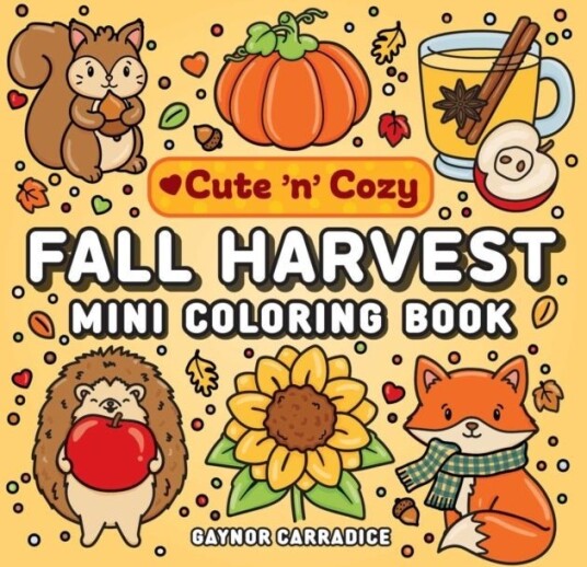 Fall Harvest Mini Coloring Book