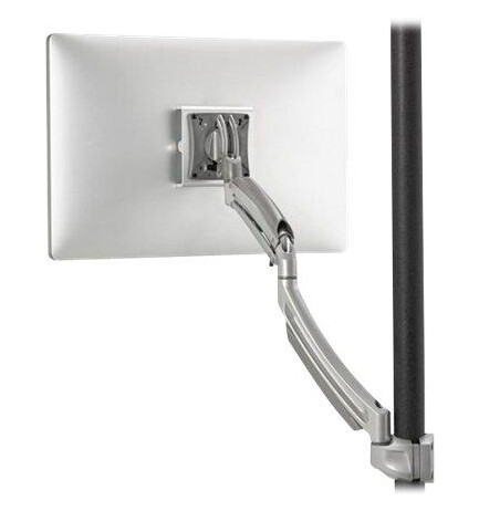 Chief Kontour Dynamic Pole Single Monitor Mount - For Displays 10-30" - Silver monteringssett - for LCD-skjerm - sølv