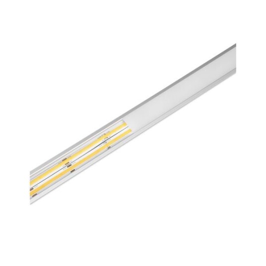 Aluminiumsprofil for LED stripe AGGE Wide Recessed innfelt Sølv 200 cm