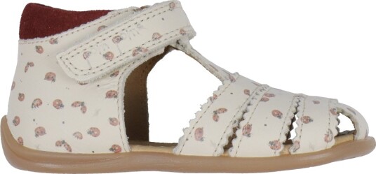 Pom Pom Sandaler Forretter Scallop Velcro Ladybird Pom Pom 20 Sandals Hvit Rød