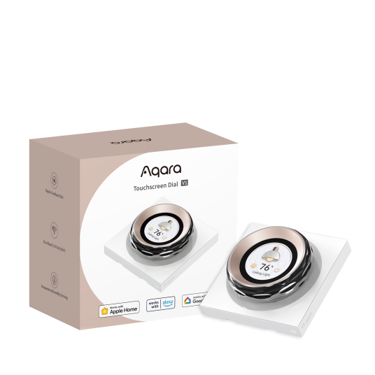 Aqara Touchscreen Dial V1 smart veggbryter med haptisk feedback og støtte for Alexa/Google Home