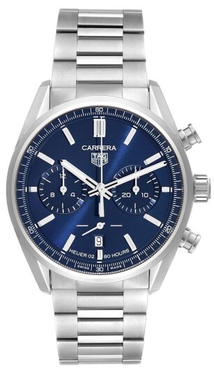 TAG Heuer Herreklokke CBN2011.BA0642 Carrera Blå/Stål Ø42 mm TAG Heuer Herreklokke CBN2011.BA0642 Carrera Blå/Stål Ø42 mm