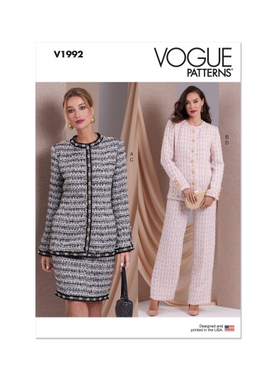Vogue 1992 - Drakt/Dress B5 (8-10-12-14-16)