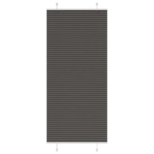 plisségardin sort 100x200 cm Stoff Bredde 99,4 Polyester
