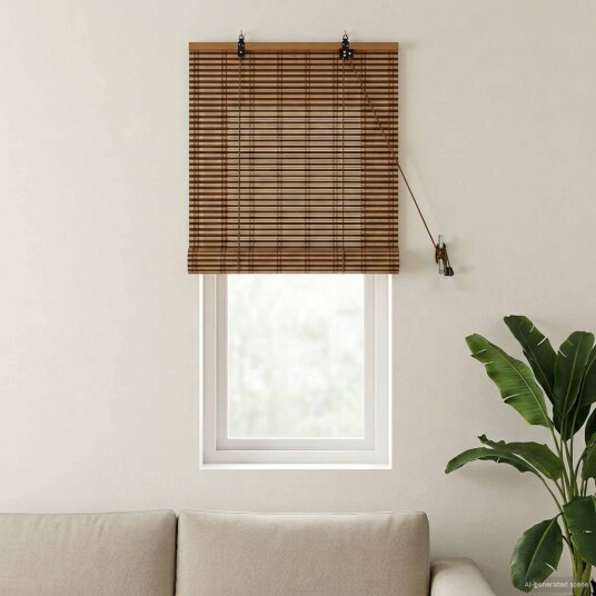 vidaXL Rullegardin Brun 70 x 160 cm Bambus