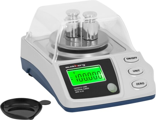 Steinberg Systems Presisjonsvekt 0,1 120 g / 0,005 g Ø 68 mm vindskjerm 10031314