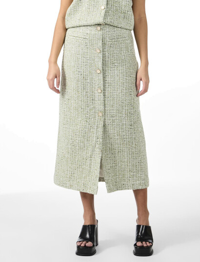 YAS Yasasara Hmw Midi Skirt - Green - XS YAS Yasasara Hmw Midi Skirt - Green - XS