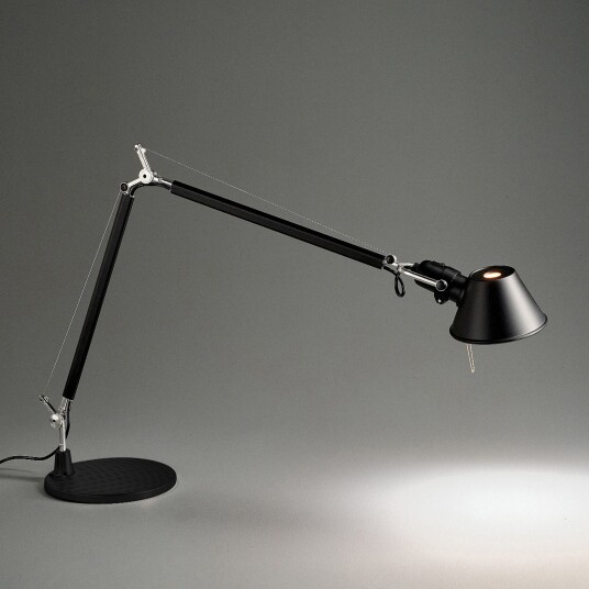 Artemide Tolomeo Bordlampe E27 Svart m/Svart Fot   Arbeidsrom / kontor 129 Svart