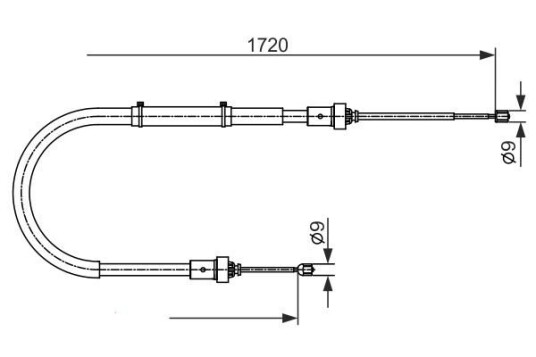 Bremsewire BOSCH 1 987 482 411 Bremsewire BOSCH 1 987 482 411