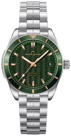 Norqain Dameklokke N1800A84GA/E183/182S Adventure Grønn/Stål Ø37 mm