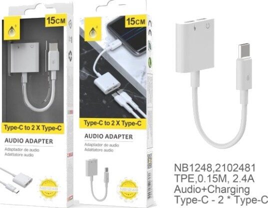 Mtk Usb C Adapter Usb C Hann Til 2X Usb C Hunn Mtk Usb C Adapter Usb C Hann Til 2X Usb C Hunn