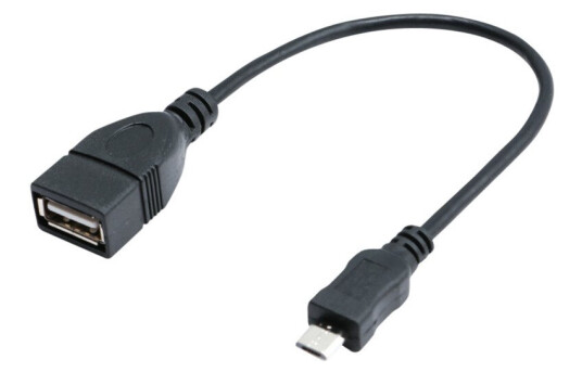 ELETRA MICRO USB - USB-A KABEL, SVART