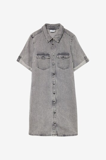 Vero Moda   Kjole vmJennie SS Short Denim Dress   Grå