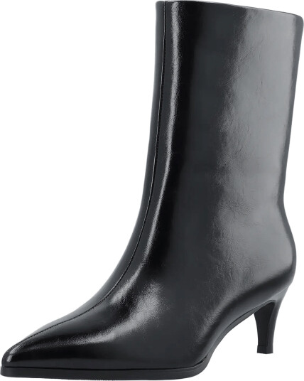 Bianco Biaabbie Mid Pull On Boot Faux Leather   Black   36