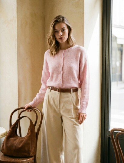Minus Msmarina Knit Cardigan Pink M