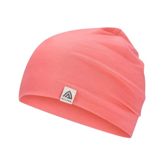 Aclima LightWool 140 Relaxed Beanie lue sunkissed coral Aclima LightWool 140 Relaxed Beanie lue sunkissed coral