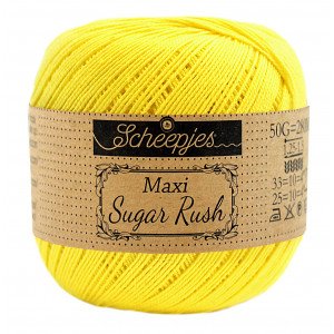 Scheepjes Maxi Sugar Rush Garn Unicolor 280 Sitron