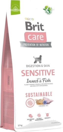 Brit Care Hundemat 12 kg Sensitive Insekt & Fisk - Kornfri, Allergivennlig