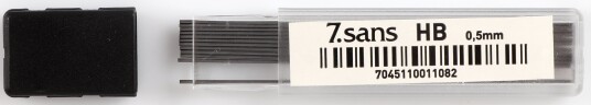 Blyantmine 7sans 0,5mm hb grå 12 miner