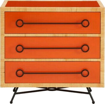 Wellington kommode oransje