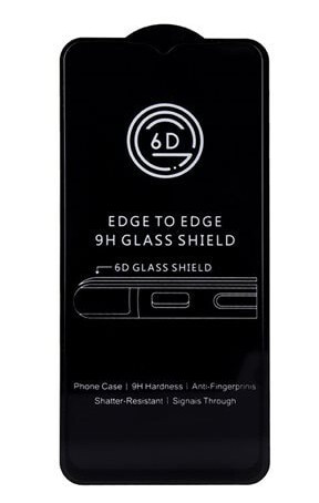 6D temperert skjermbeskytter til Samsung Galaxy A54 5G - sort ramme