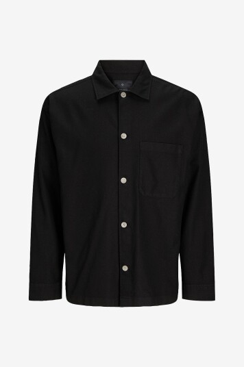 Jack & Jones - Overtreksskjorte jprBlamadison L/S Overshirt BF - Svart
