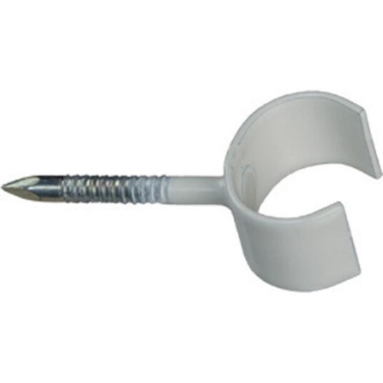 Schneider Electric TKK 10-14 V SKR25 Spikerklammer 10–14 mm, hvit, 100-pakning Spikerlengde 25 mm (skruespiker) Schneider Electric TKK 10-14 V SKR25 Spikerklammer 10–14 mm, hvit, 100-pakning Spikerlengde 25 mm (skruespiker)