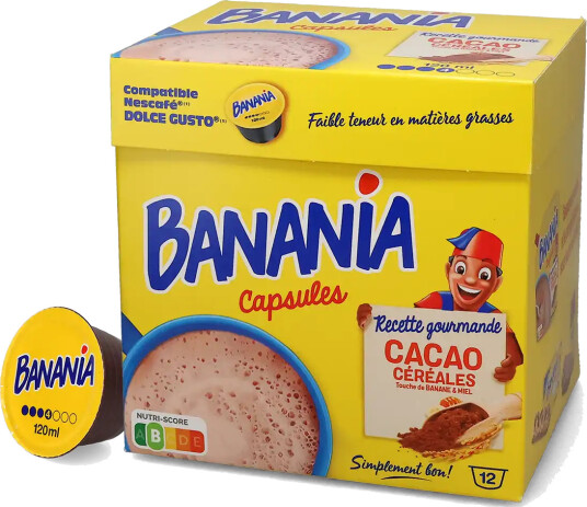 Banania | Varm sjokolade 12 kapsler til Dolce Gusto
